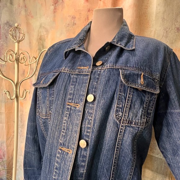 VTG 📌GEGRGE essentials 80s Denim Jacket - Picture 5 of 15